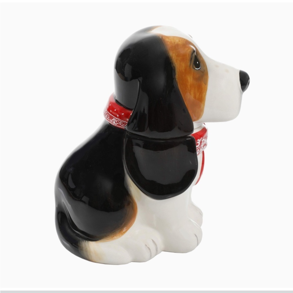 🎁 New Pioneer Woman Red Bandana Henry Dog Shaped Candy Dish - Picture 5 of 7